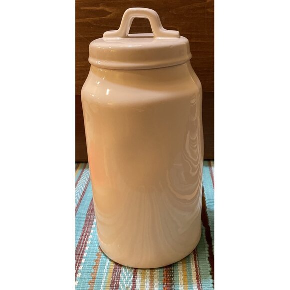 Rae Dunn Artisan Collection by Magenta BLOOM Floral Flowers Canister Jar 9.5” - Picture 4 of 6